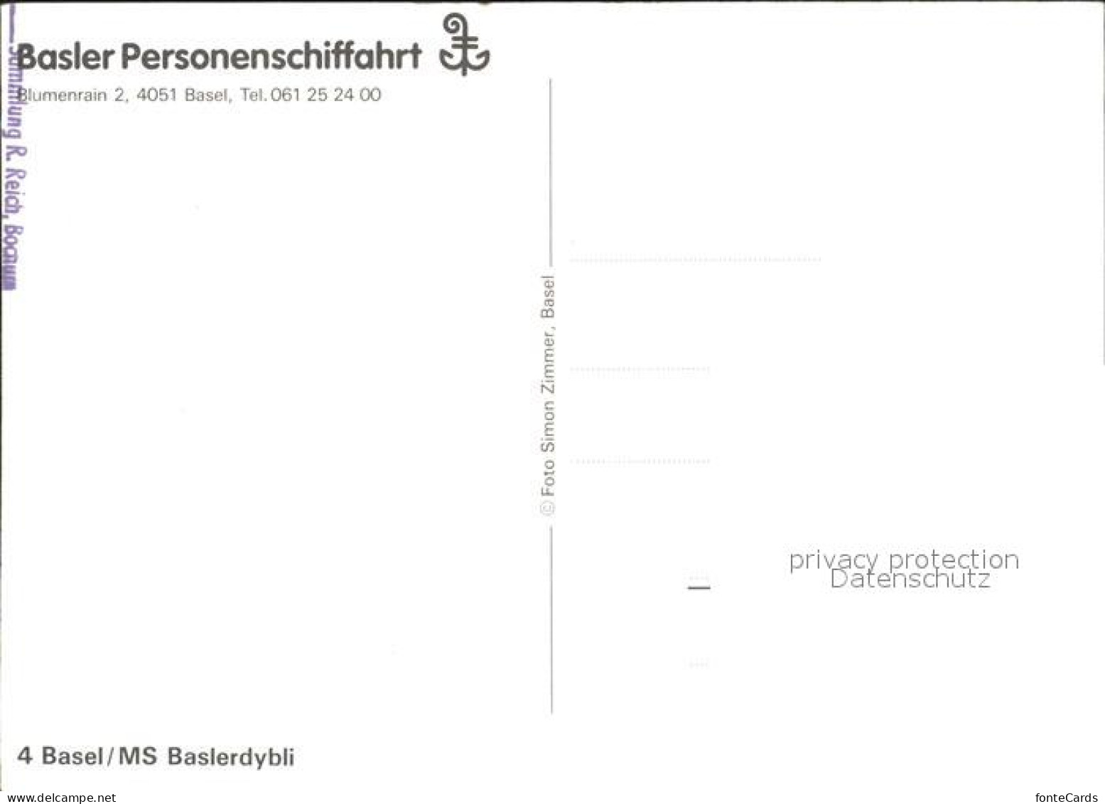 12116629 Basel BS Basler Personenschiffahrt MS Baslerdybli Basel BS - Autres & Non Classés