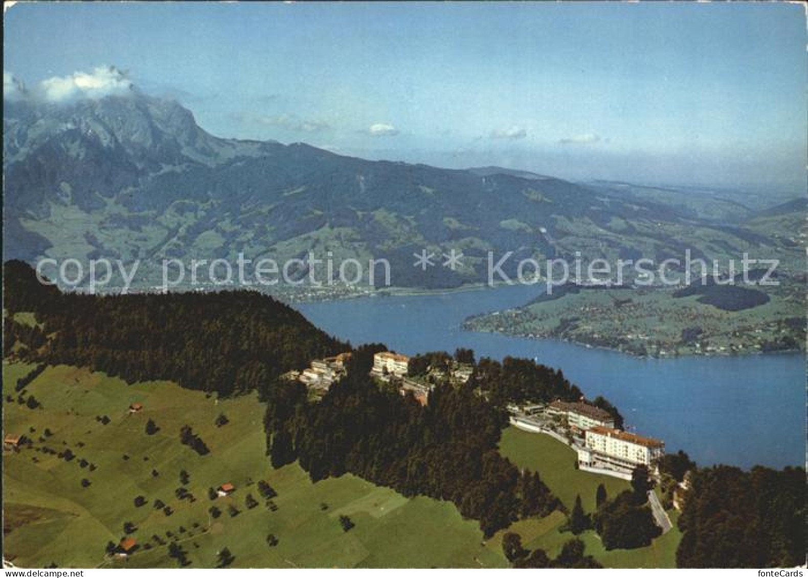 12113209 Pilatus Kulm Buergenstock Hotels Fliegeraufnahme Pilatus  - Autres & Non Classés