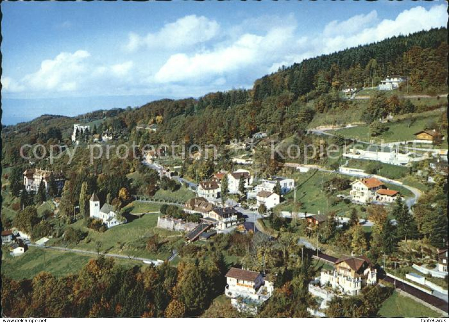 12111819 Vevey VD Mont Pelerin Fliegeraufnahme Vevey - Sonstige & Ohne Zuordnung