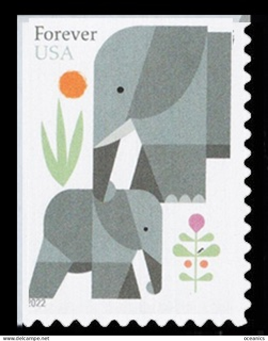 Etats-Unis / United States (Scott No.5714 - Elephant) [**] Position-1 - Unused Stamps