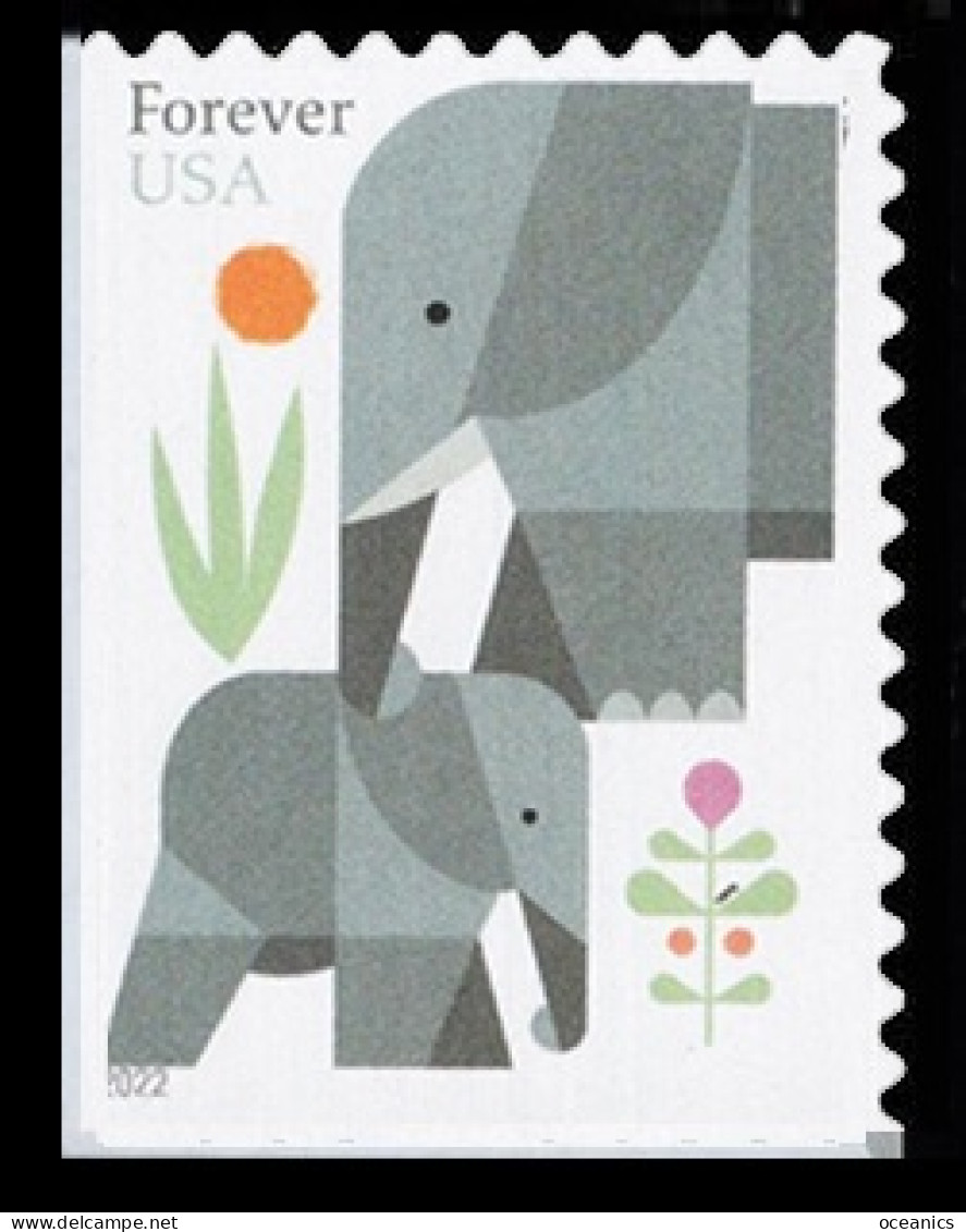 Etats-Unis / United States (Scott No.5714 - Elephant) [**] Position-4 - Unused Stamps