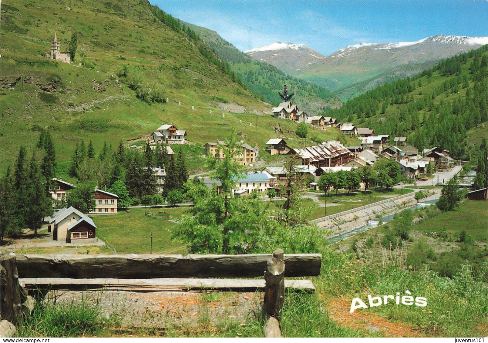 CPSM Abriès-Le Queyras-Maisons D'enfants De Val Pré Vert-Le Pelvas-Le Viso-Timbre      L2919 - Altri & Non Classificati