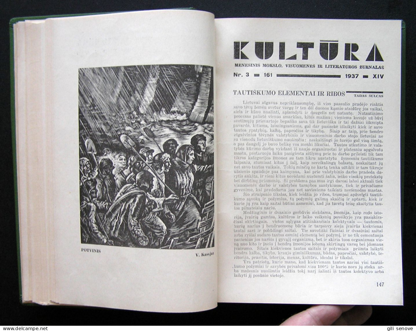 Lithuanian Magazine / Kultūra 1937 Complete - Allgemeine Literatur