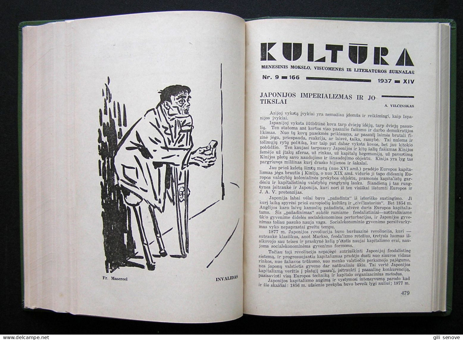 Lithuanian Magazine / Kultūra 1937 Complete
