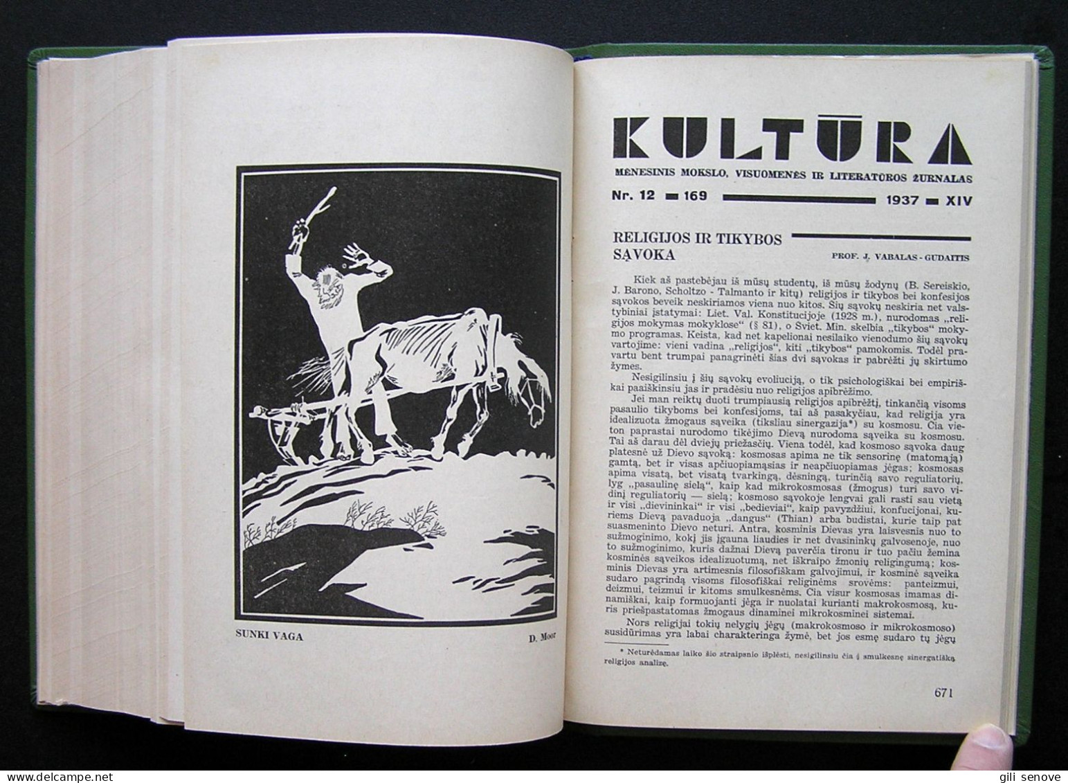 Lithuanian Magazine / Kultūra 1937 Complete