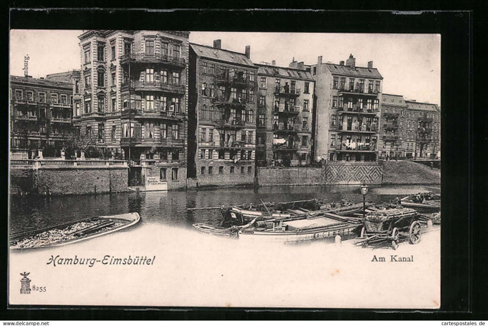 AK Hamburg-Eimsbüttel, Häuser Am Kanal  - Eimsbüttel