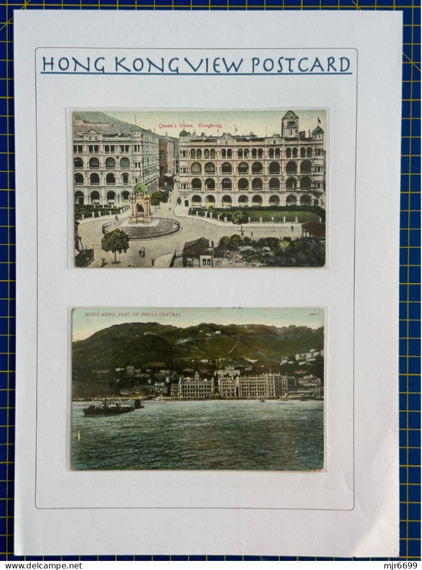 HONG KONG - COLLECTION ON 17 PAGES OF OLD TIME POST CARDS, MOSTLY COLOR,ONLY 5 ARE MODERN. LOOK AT THE PICTURES - China (Hong Kong)