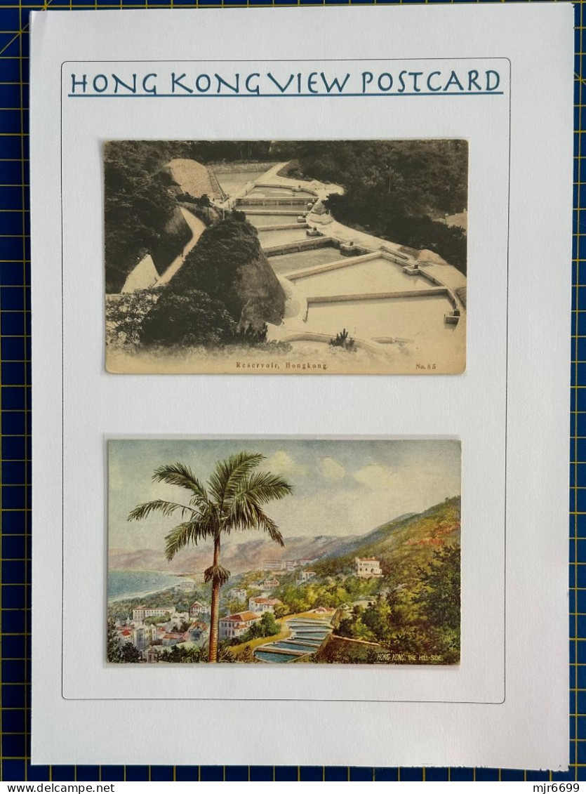 HONG KONG - COLLECTION ON 17 PAGES OF OLD TIME POST CARDS, MOSTLY COLOR,ONLY 5 ARE MODERN. LOOK AT THE PICTURES