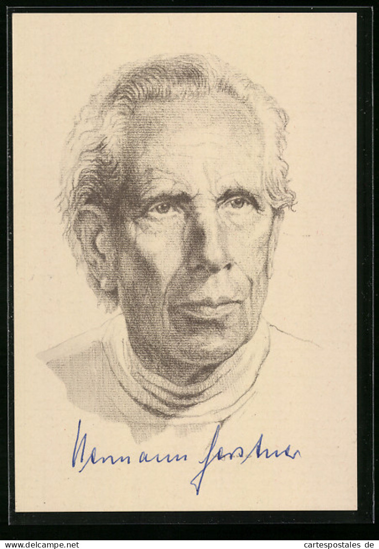 AK Autor Hermann Gerstner, Mit Autograph  - Schriftsteller