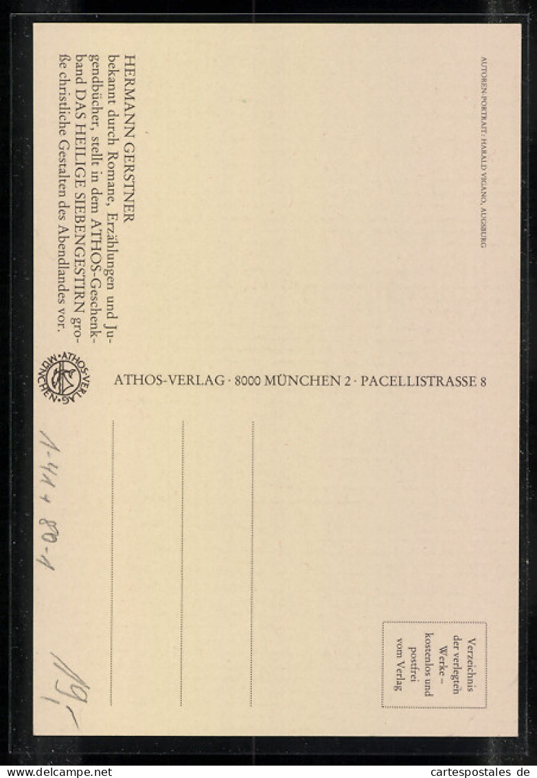 AK Autor Hermann Gerstner, Mit Autograph  - Ecrivains