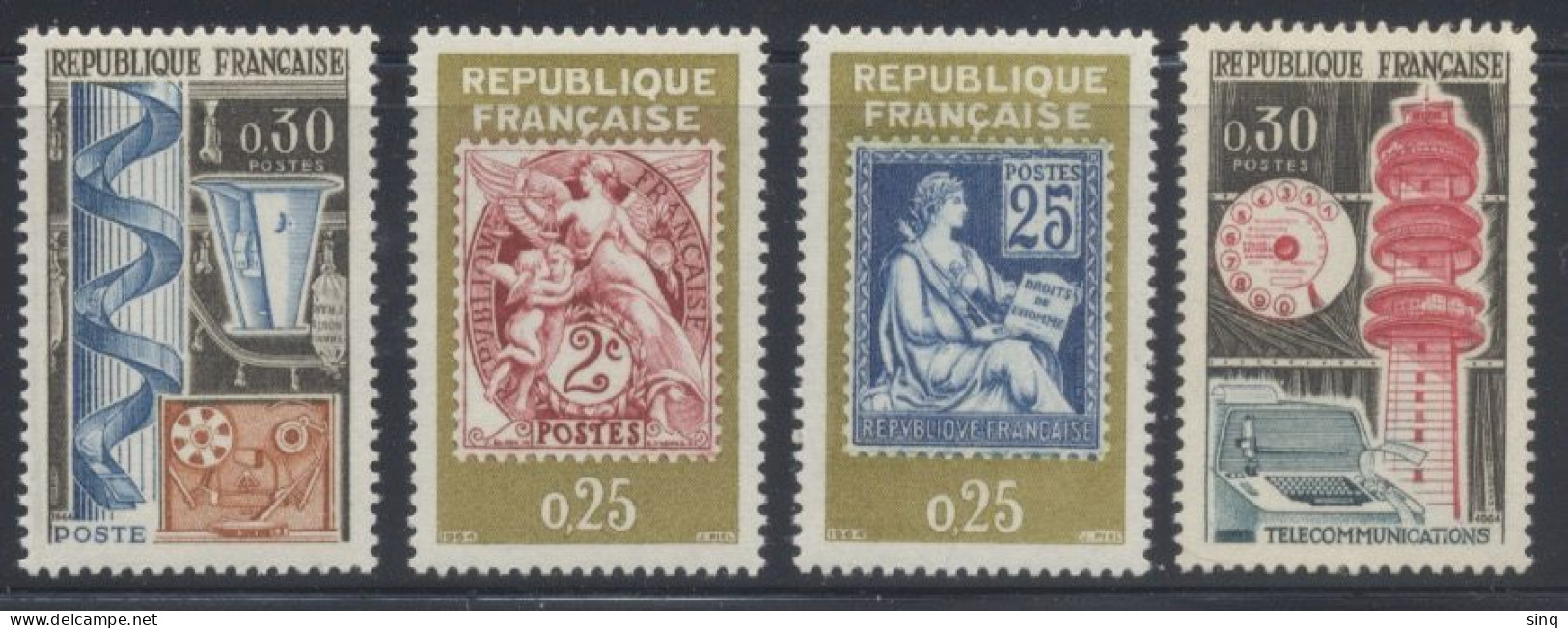 N° 1414 1415 1416 1417 Exposition Philatélique Internationale Philatec - Unused Stamps