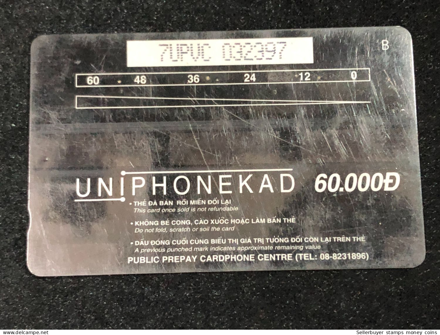 Card Phonekad Vietnam(NOTRE DAME CATHEDRAL 60 000dong-1996)-1pcs - Vietnam