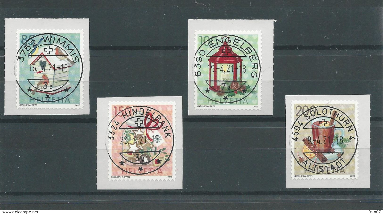 2020 1806-1809A Oblitération Pleine Vollstempel - Used Stamps