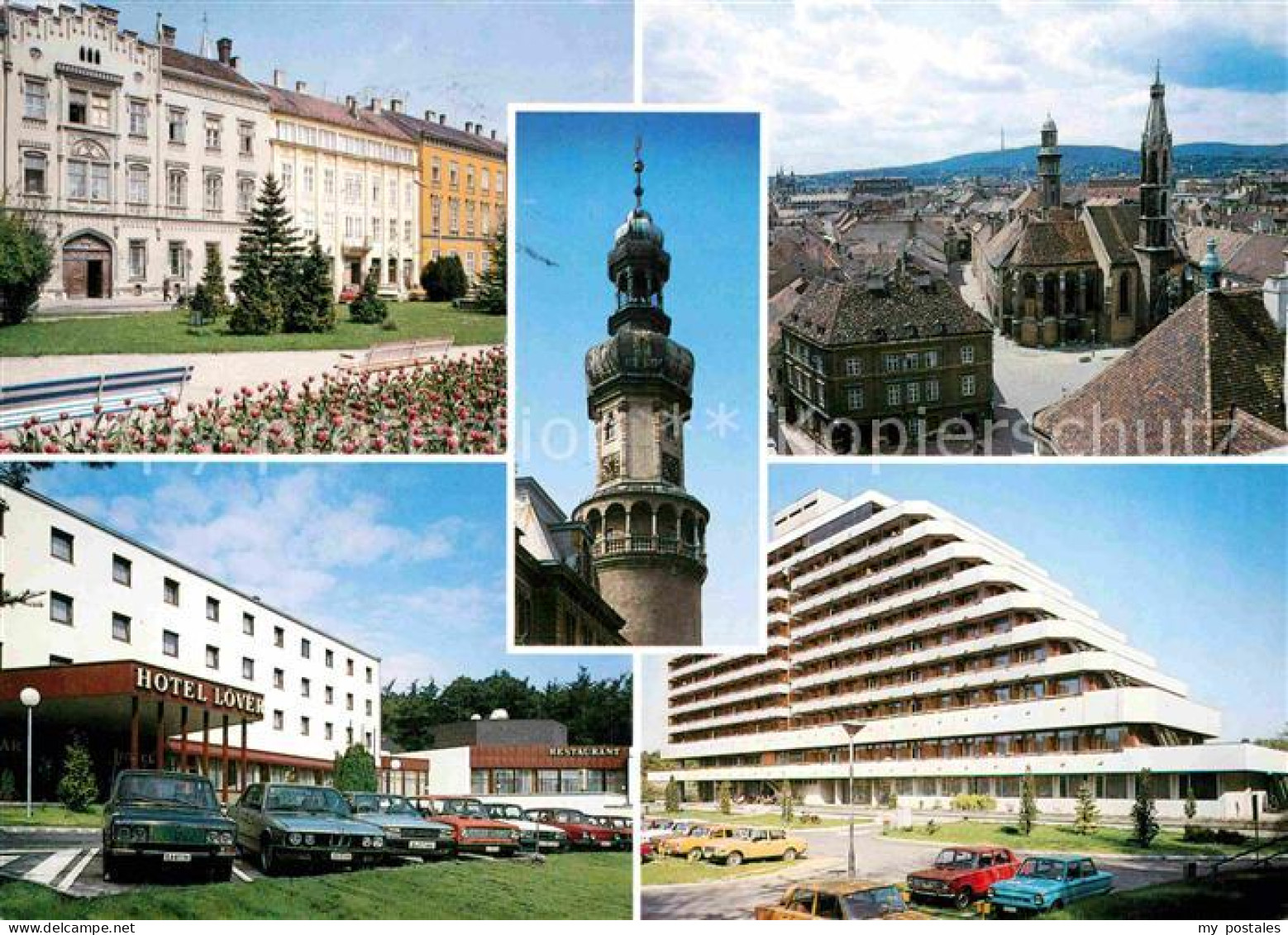 72748874 Sopron Oedenburg Teilansichten Hotel Hochhaus Architektur Kirche  - Hungary