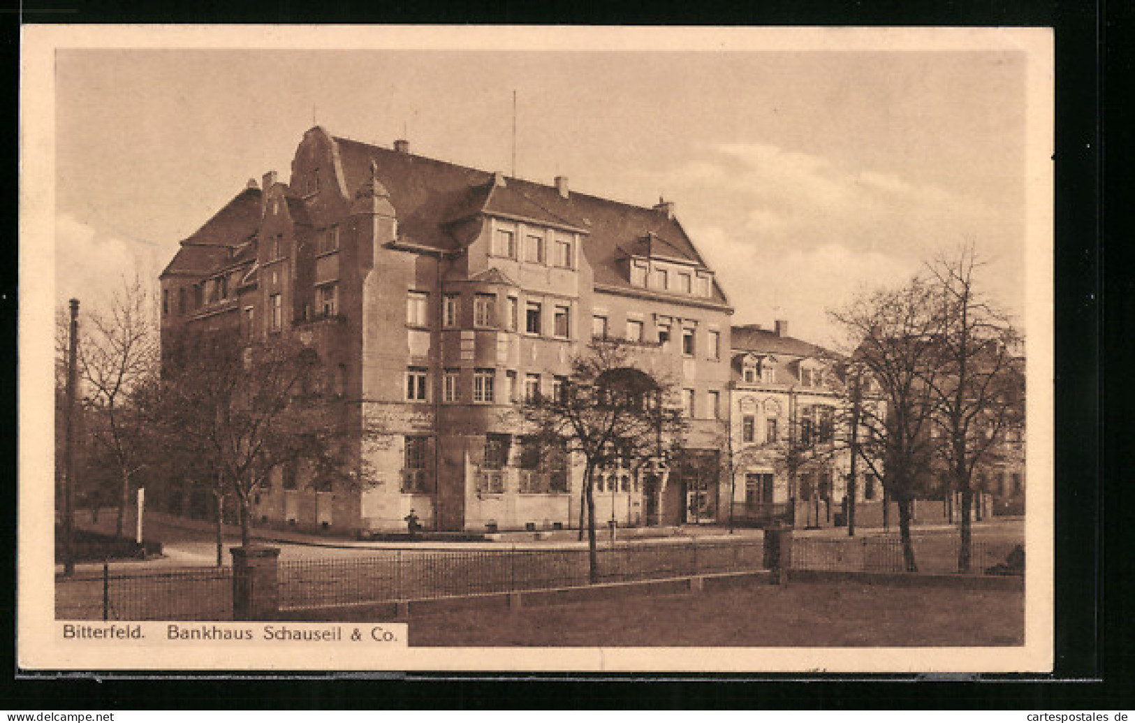 AK Bitterfeld, Bankhaus Schauseil & Co.  - Bitterfeld