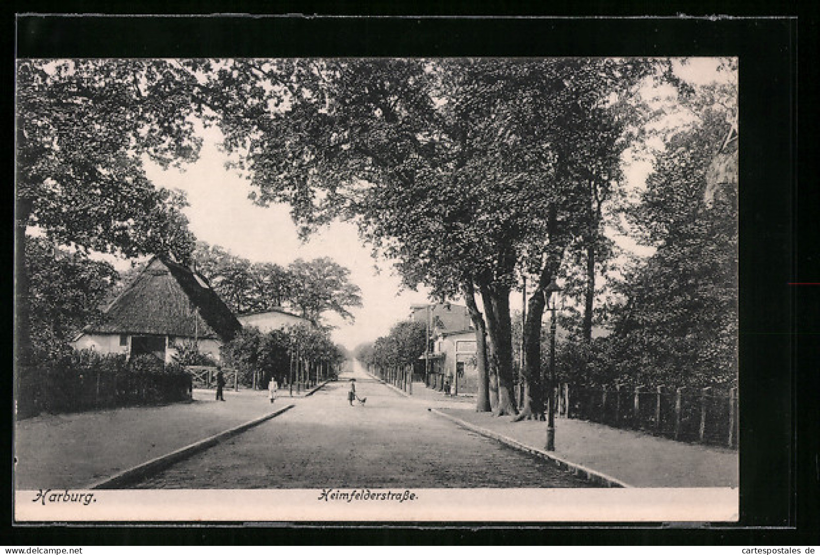 AK Hamburg-Harburg, Partie An Der Heimfelderstrasse (Weg Zur Haake)  - Harburg