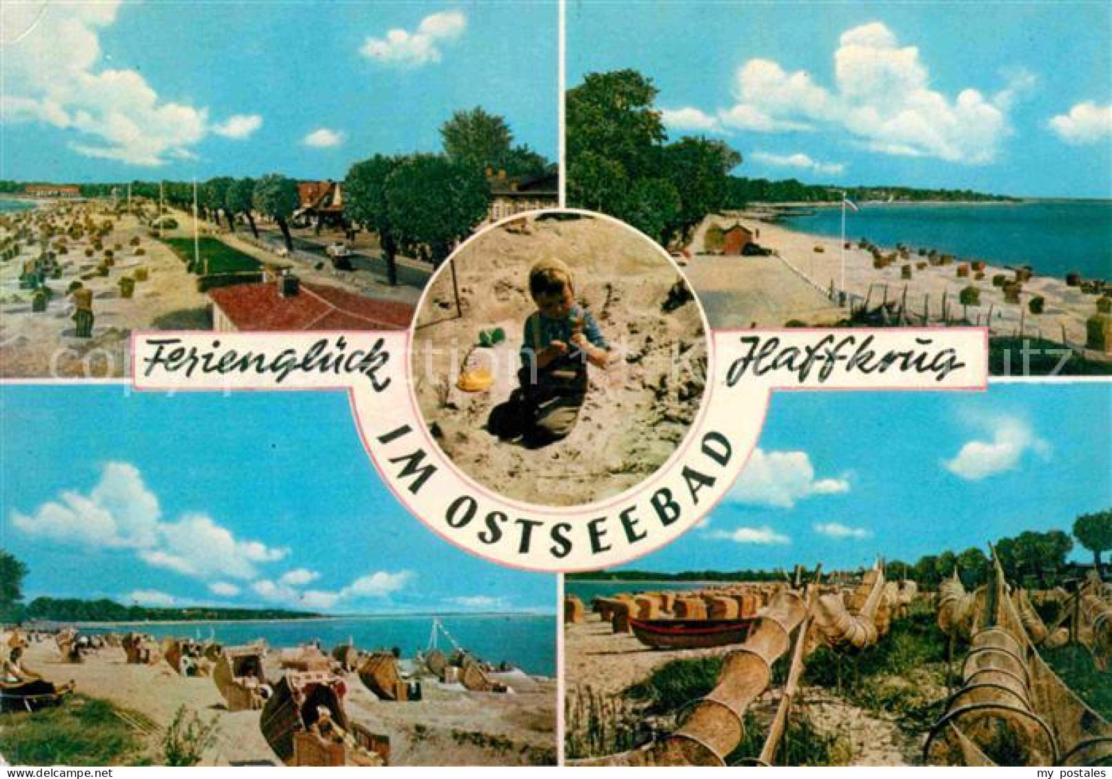 72748751 Haffkrug Sierksdorf Ostseebad Strand Promenade Fischernetze Scharbeutz - Sierksdorf