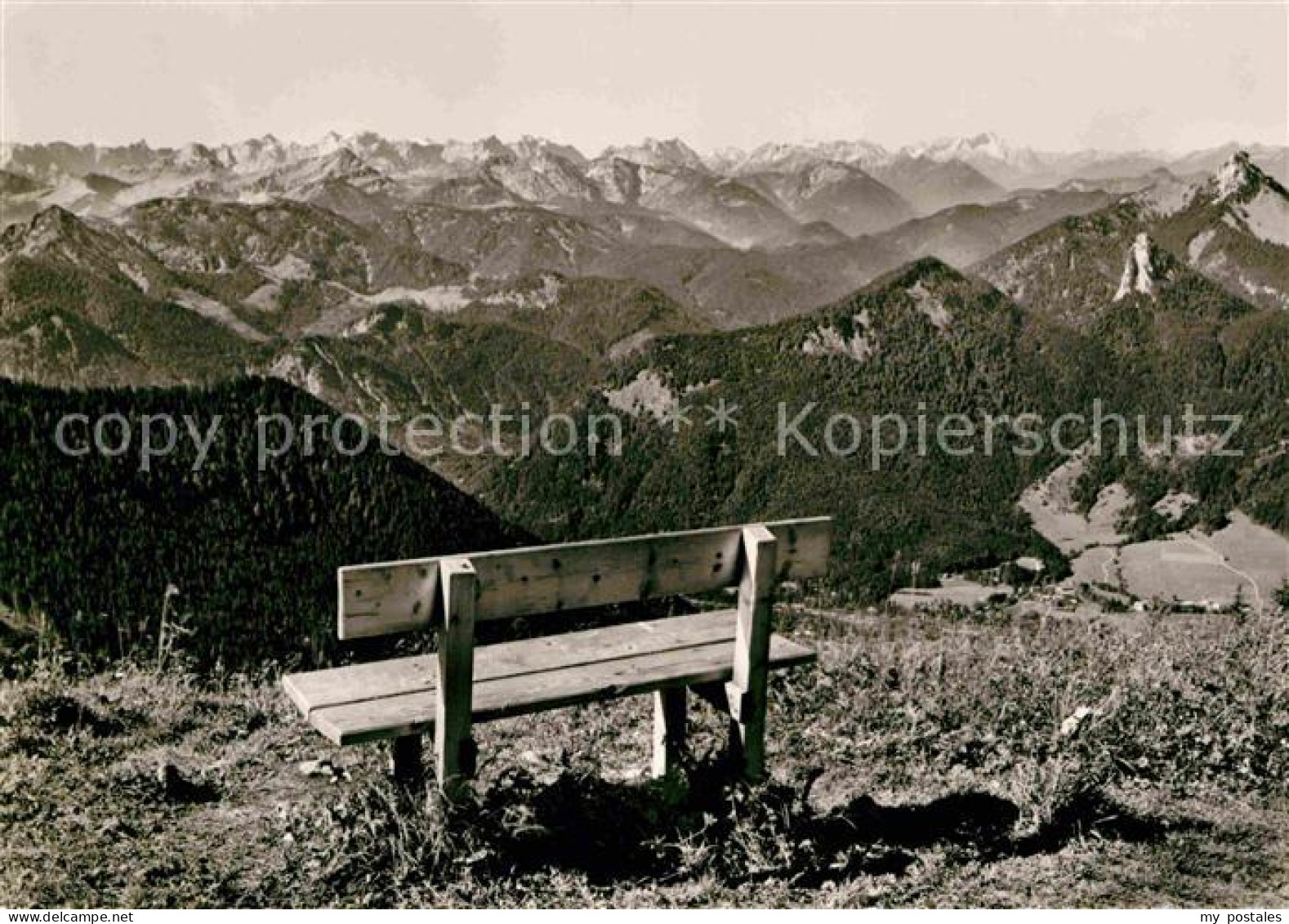 72747233 Rottach-Egern Wallbergbahn Blick Vom Setzberggipfel Auf Karwendel Rotta - Other & Unclassified