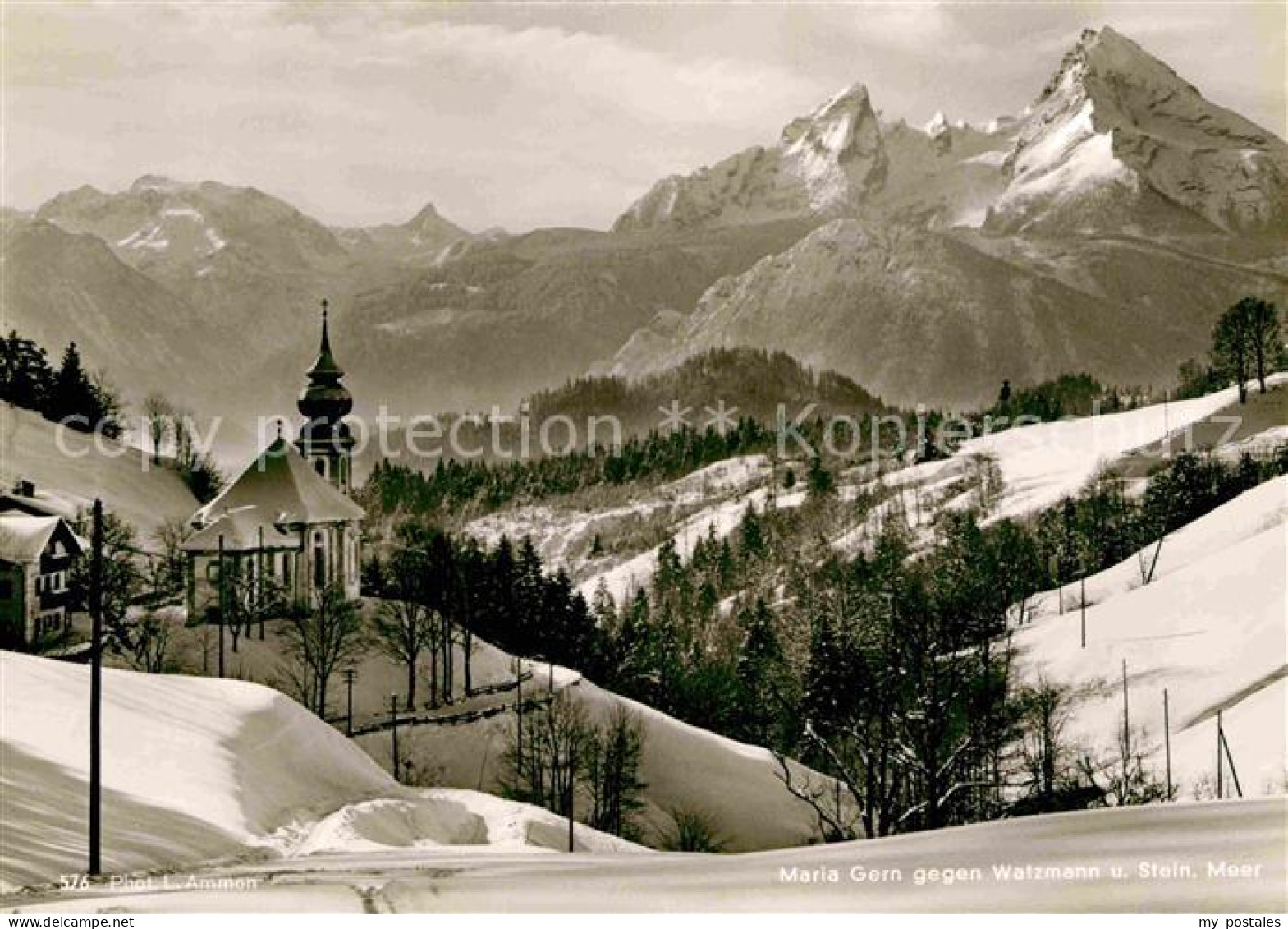 72747191 Maria Gern Kirchenpartie Mit Watzmann Und Steinernes Meer Maria Gern - Berchtesgaden