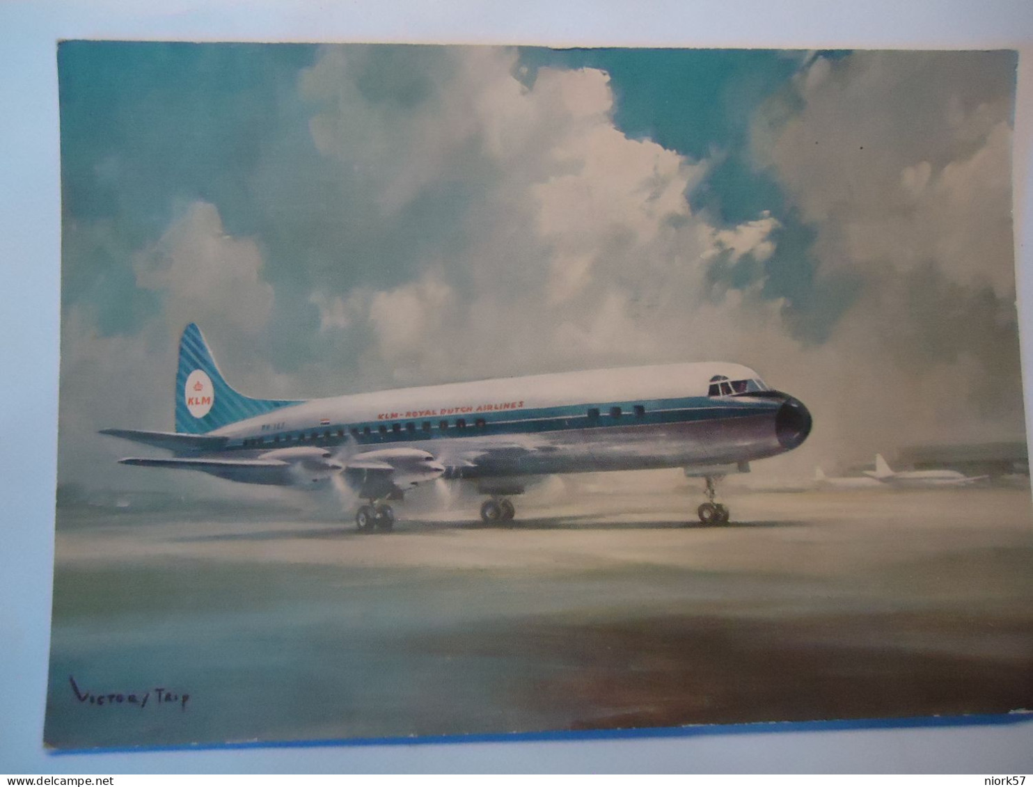 NETHERLANDS POSTCARDS   AIRPLANES KLM - 1946-....: Modern Era