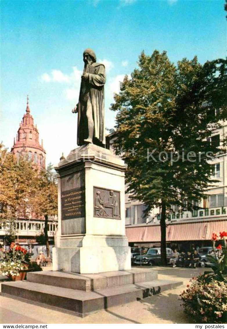 72745917 Mainz Rhein Gutenberg Denkmal Statue Mainz Rhein - Mainz