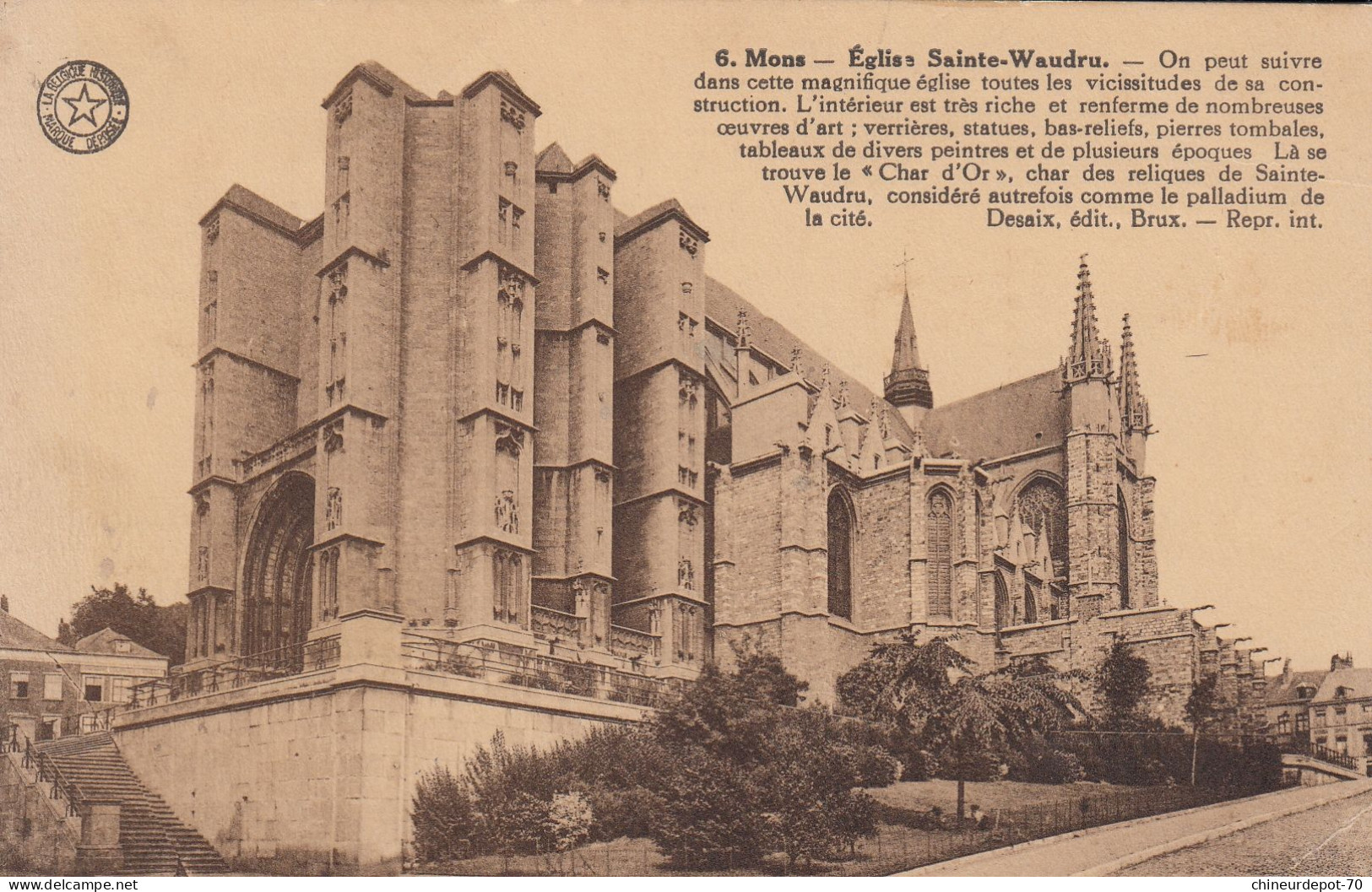 MONS    LA CATHEDRALE SAINTE WAUDRU - Mons