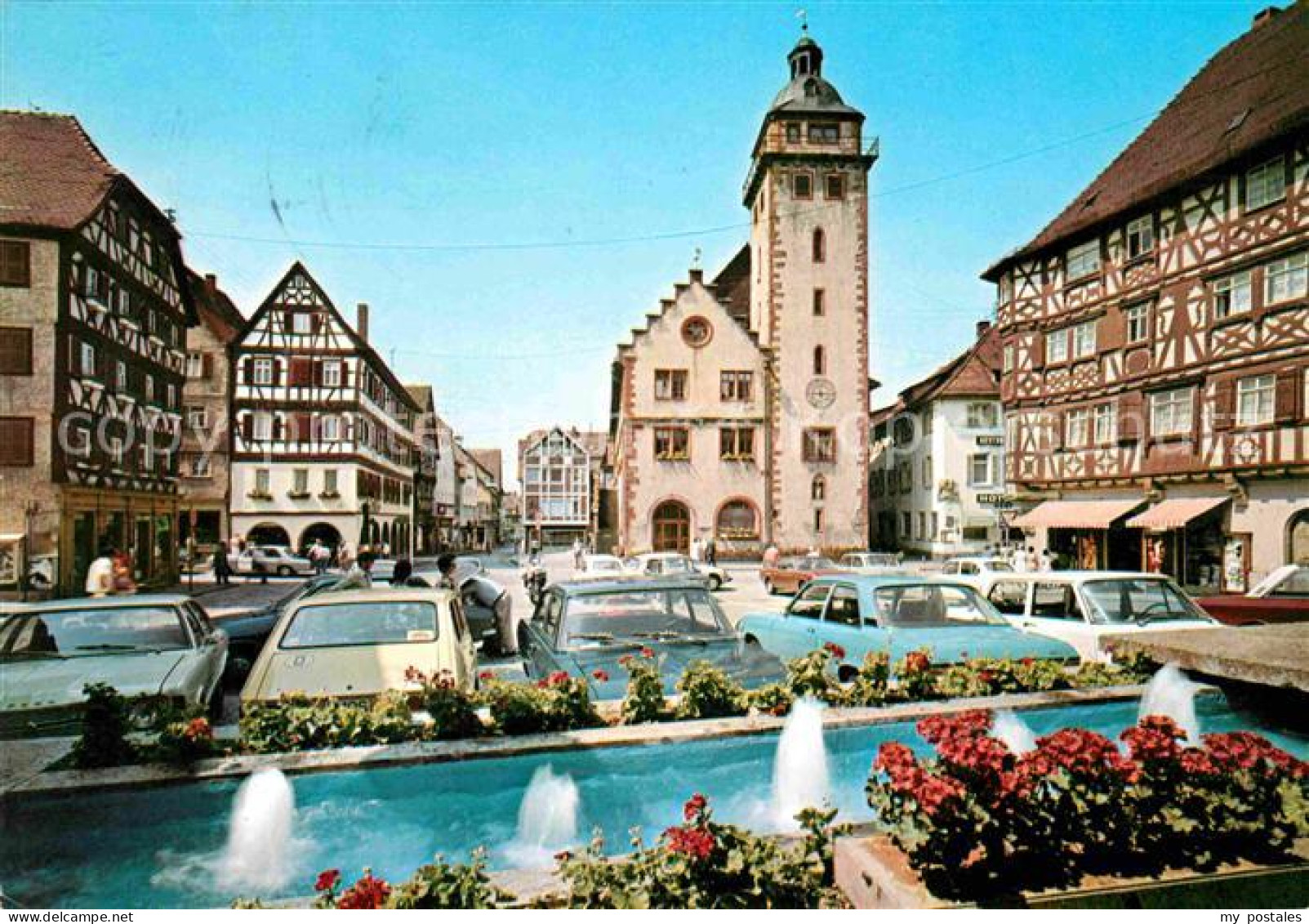 72744041 Mosbach Baden Marktplatz Brunnen Stadt Der Fachwerkhaeuser Mosbach - Mosbach
