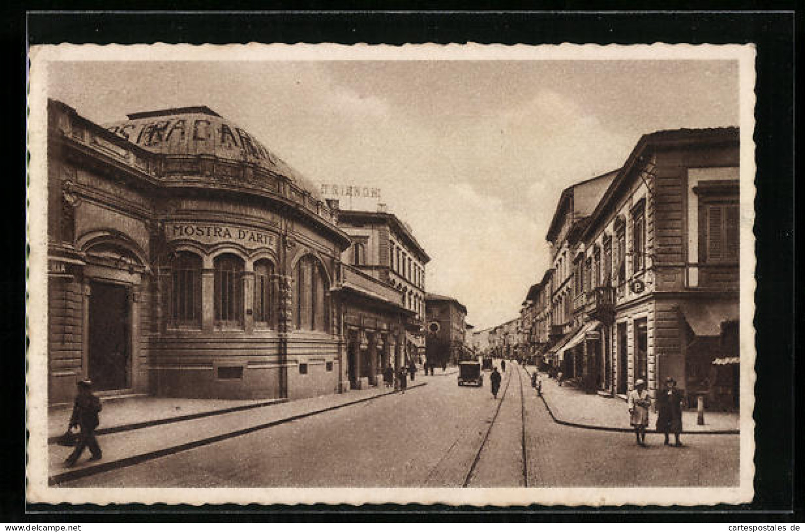 Cartolina Montecatini Terme, Corso Vittorio Emanuele  - Otros & Sin Clasificación