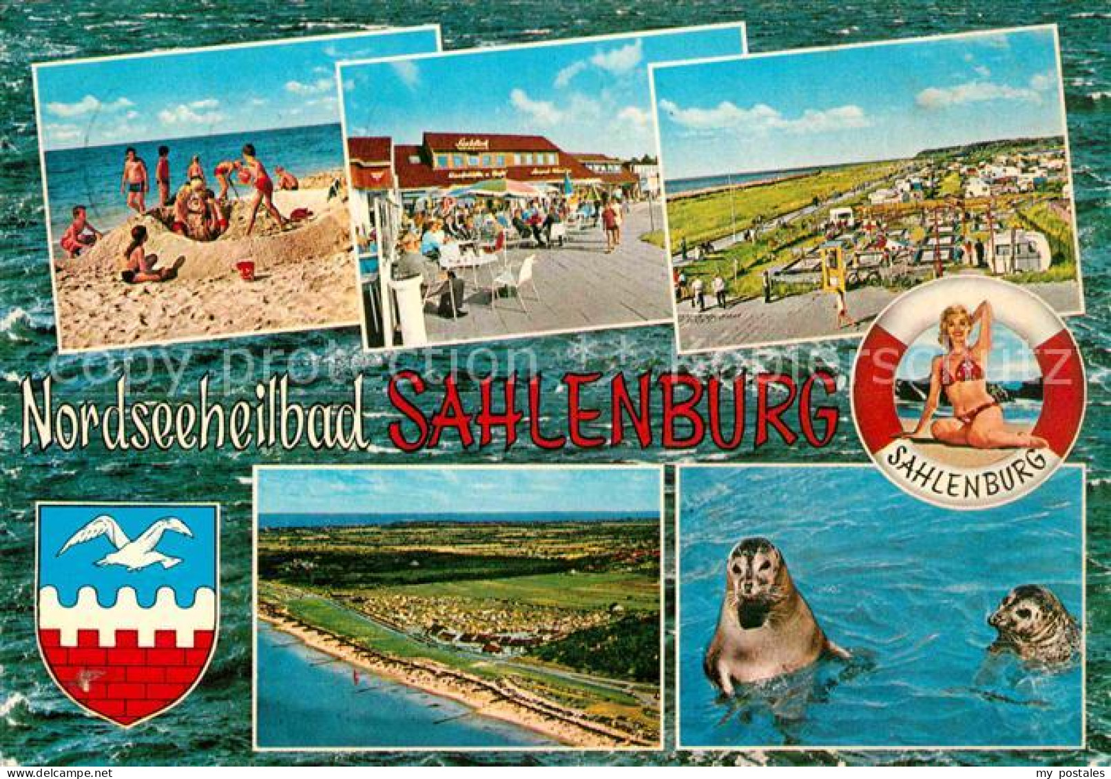 72743785 Sahlenburg Strand Restaurants Cafes Promenade Rettungsring Badenixe See - Cuxhaven