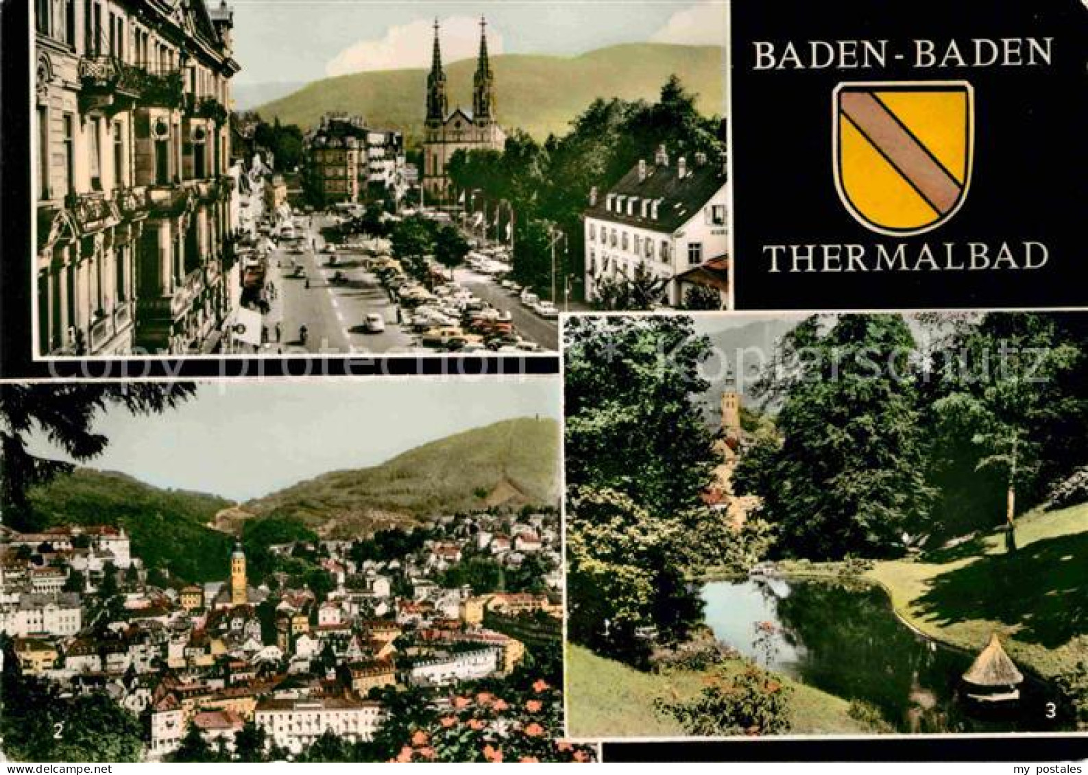 72743693 Baden-Baden Thermalbad Augustaplatz Merkur Solms-See Kathedrale Baden-B - Baden-Baden