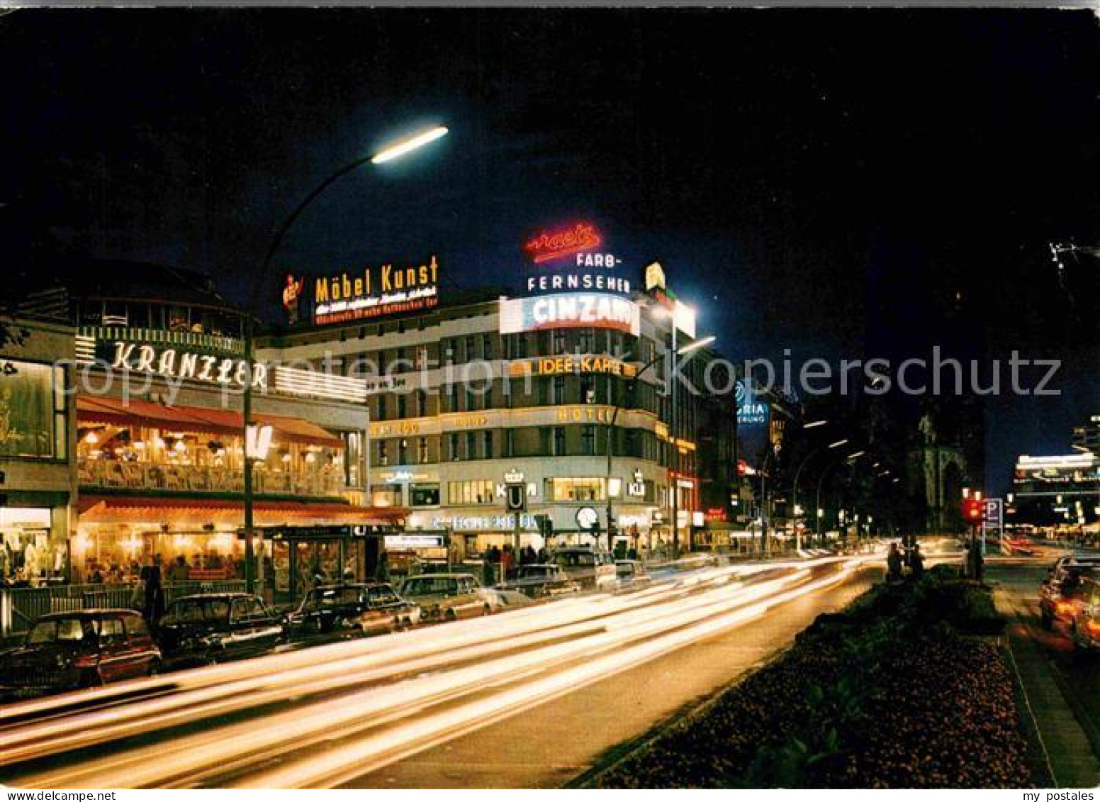 72743573 Berlin Kurfuerstendamm Mit Cafe Kranzler Und Kaiser Wilhelm Gedaechtnis - Altri & Non Classificati