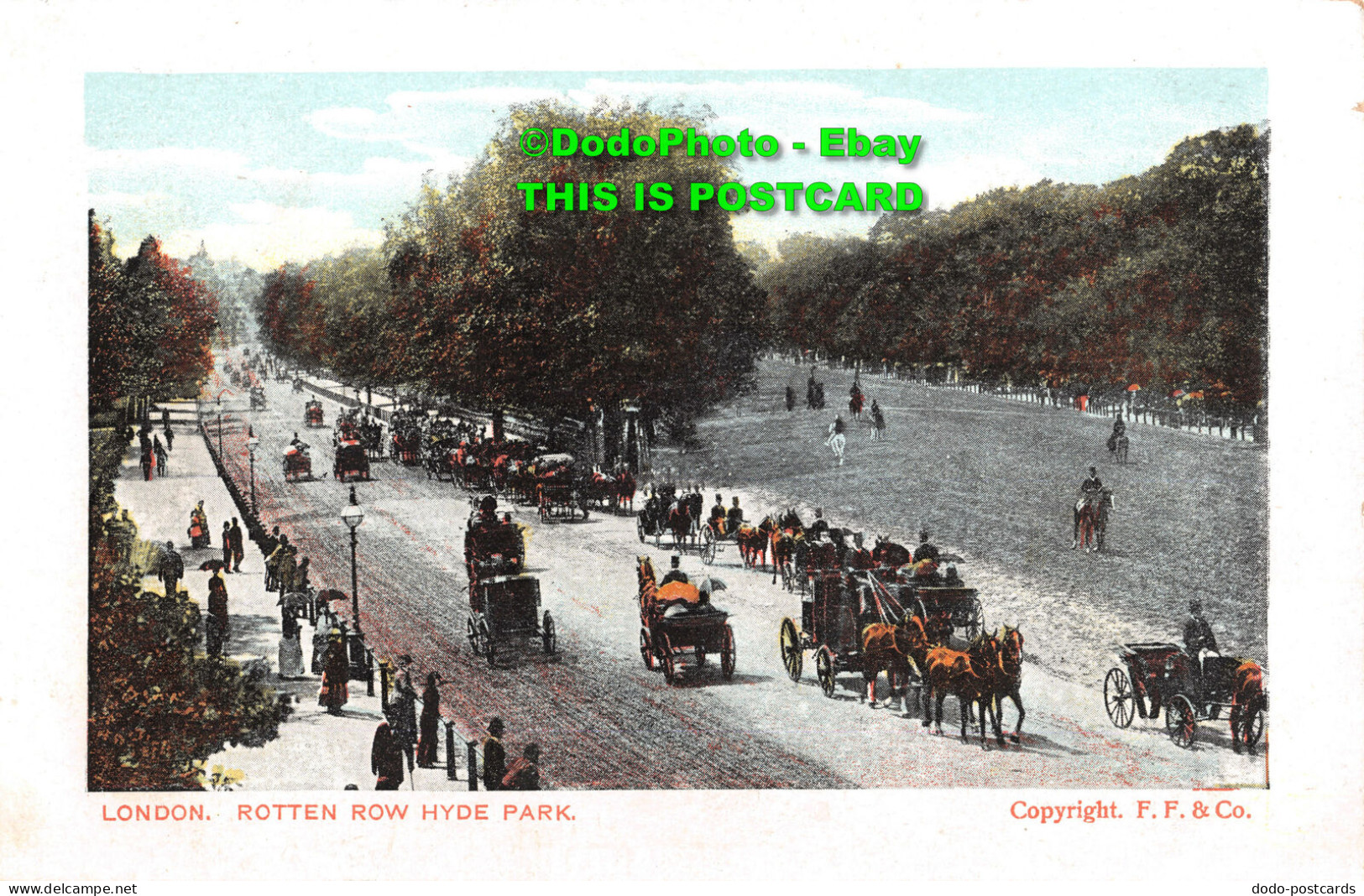 R416654 London. Rotten Row Hyde Park. F. F - Other & Unclassified