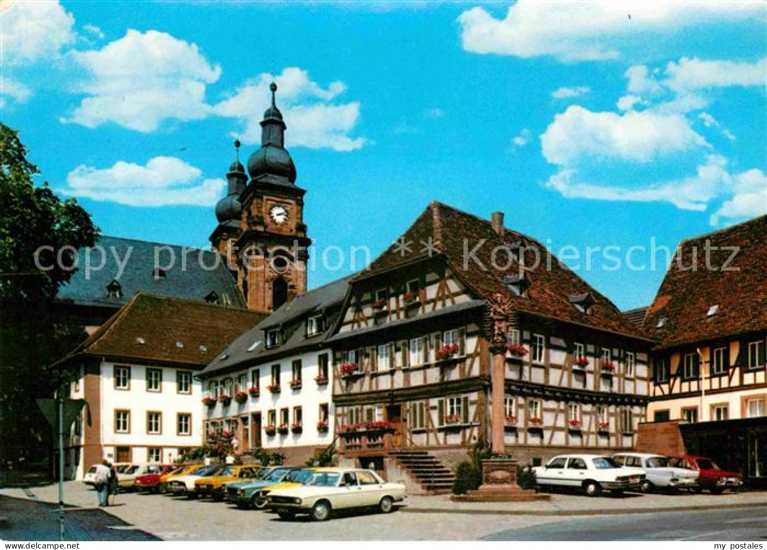 72743258 Amorbach Marktplatz Mit Pfarrkirche St Gangolf Amorbach - Amorbach