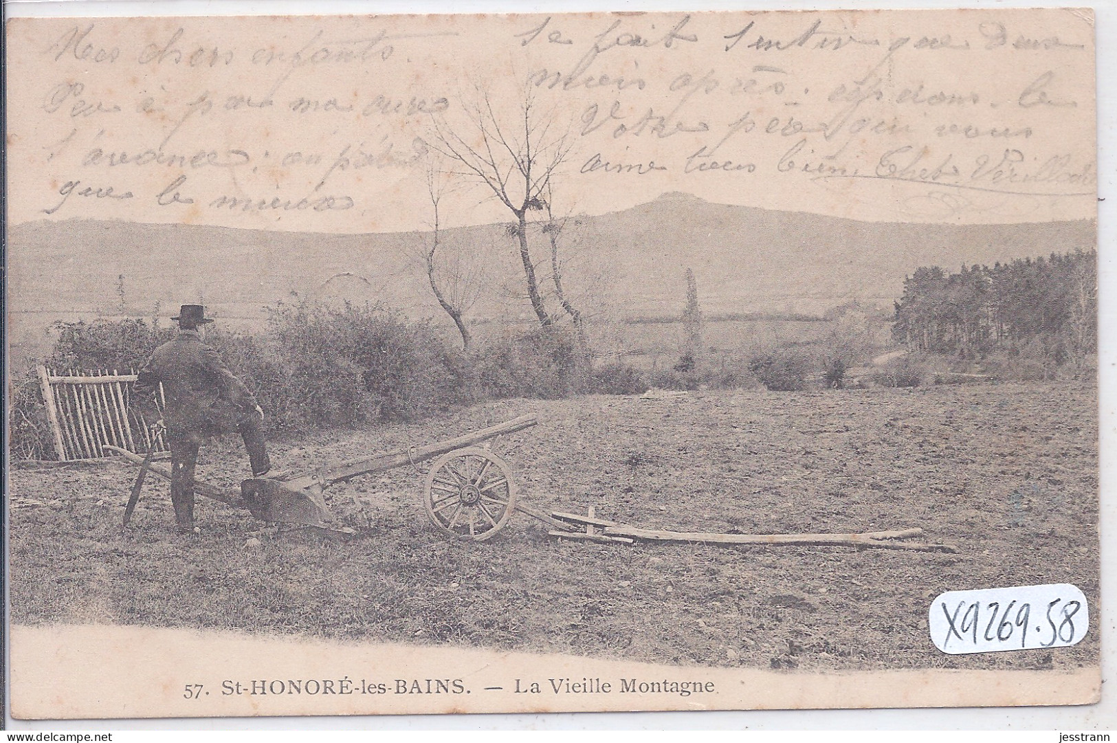 ST-HONORE-LES-BAINS- LA VIEILLE MONTAGNE- MATERIEL AGRICOLE - Saint-Honoré-les-Bains