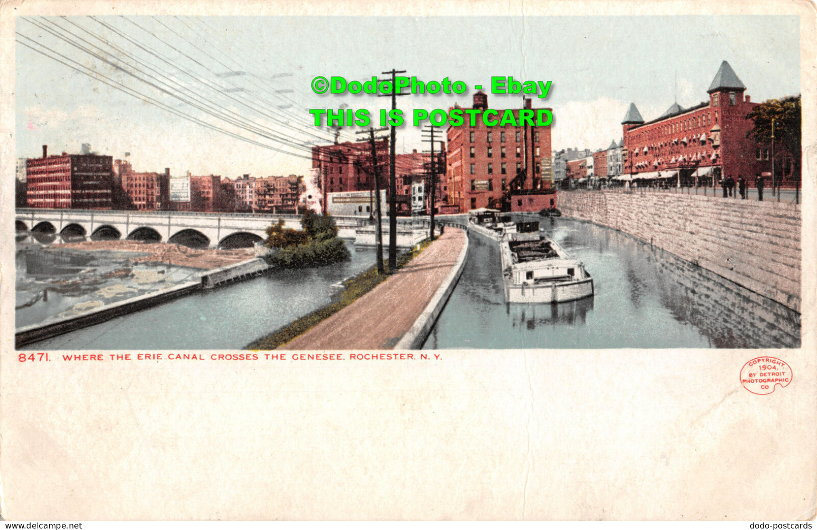 R416696 8471. Where The Erie Canal Crosses The Genesee. Rochester. N. Y. 1904. D - Monde