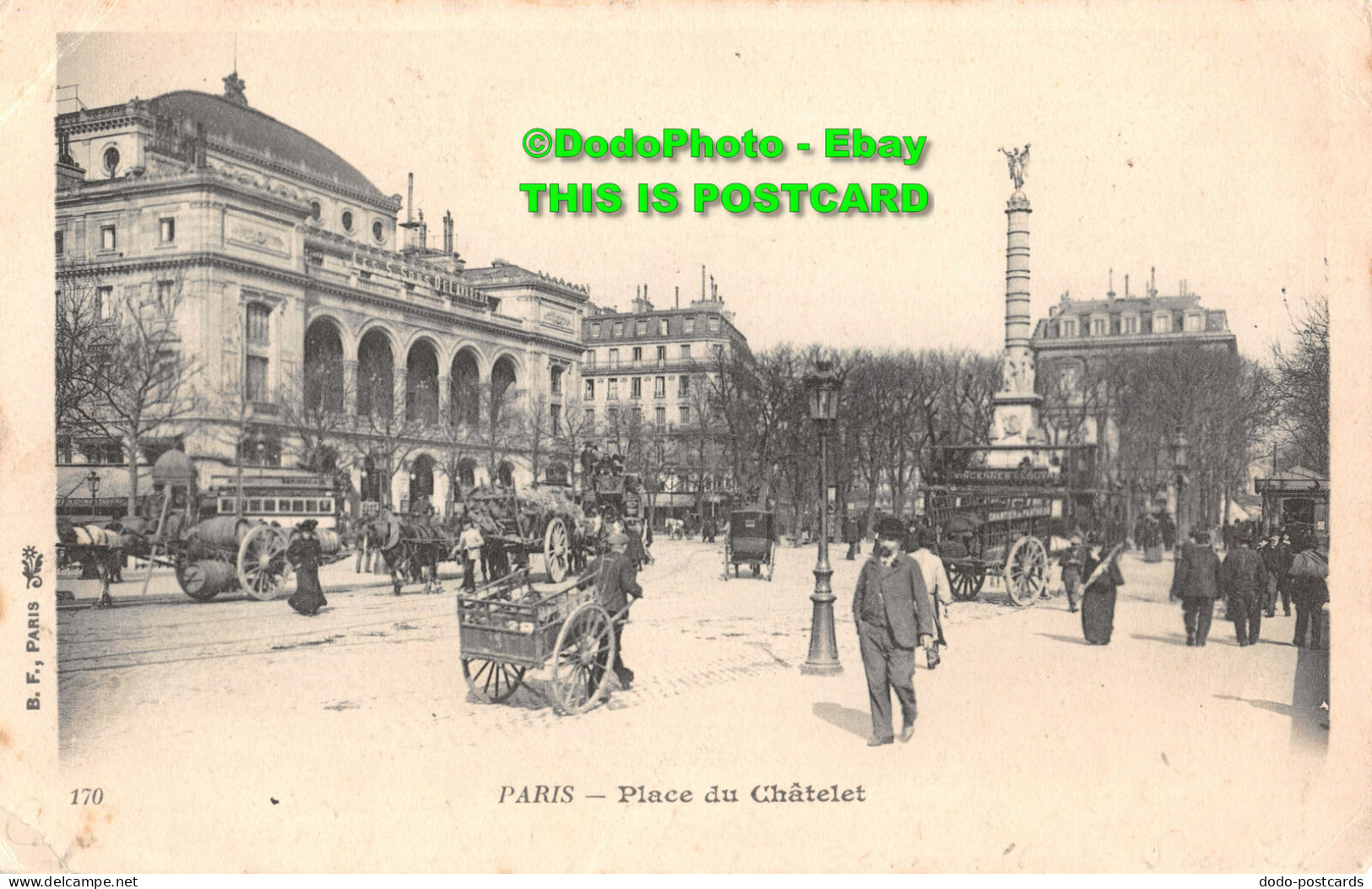 R416285 170. Paris. Place Du Chatelet. B. F - Monde