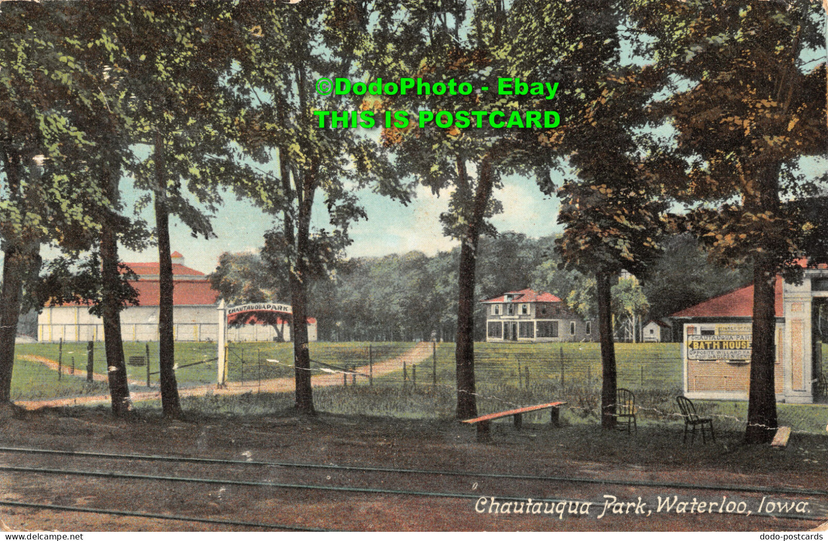 R416706 Chautauqua Park. Waterloo. Iowa. 1910 - Monde