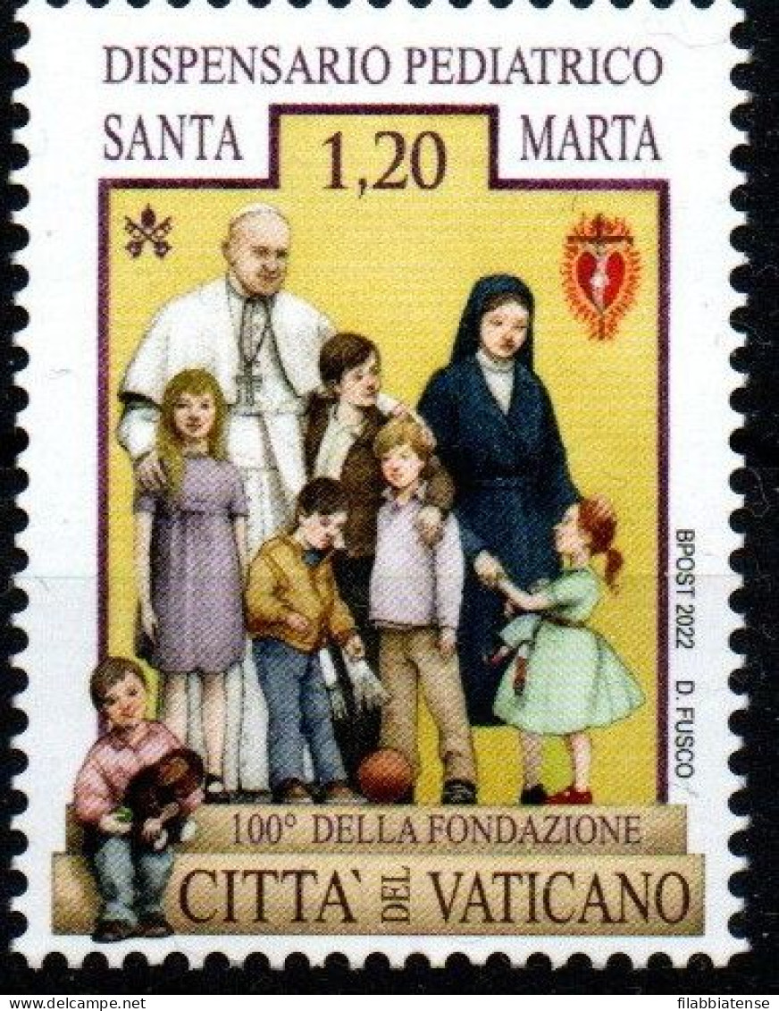 2022 - Vaticano 1925 Dispensario Pediatrico S. Marta    +++++++++ - Ongebruikt
