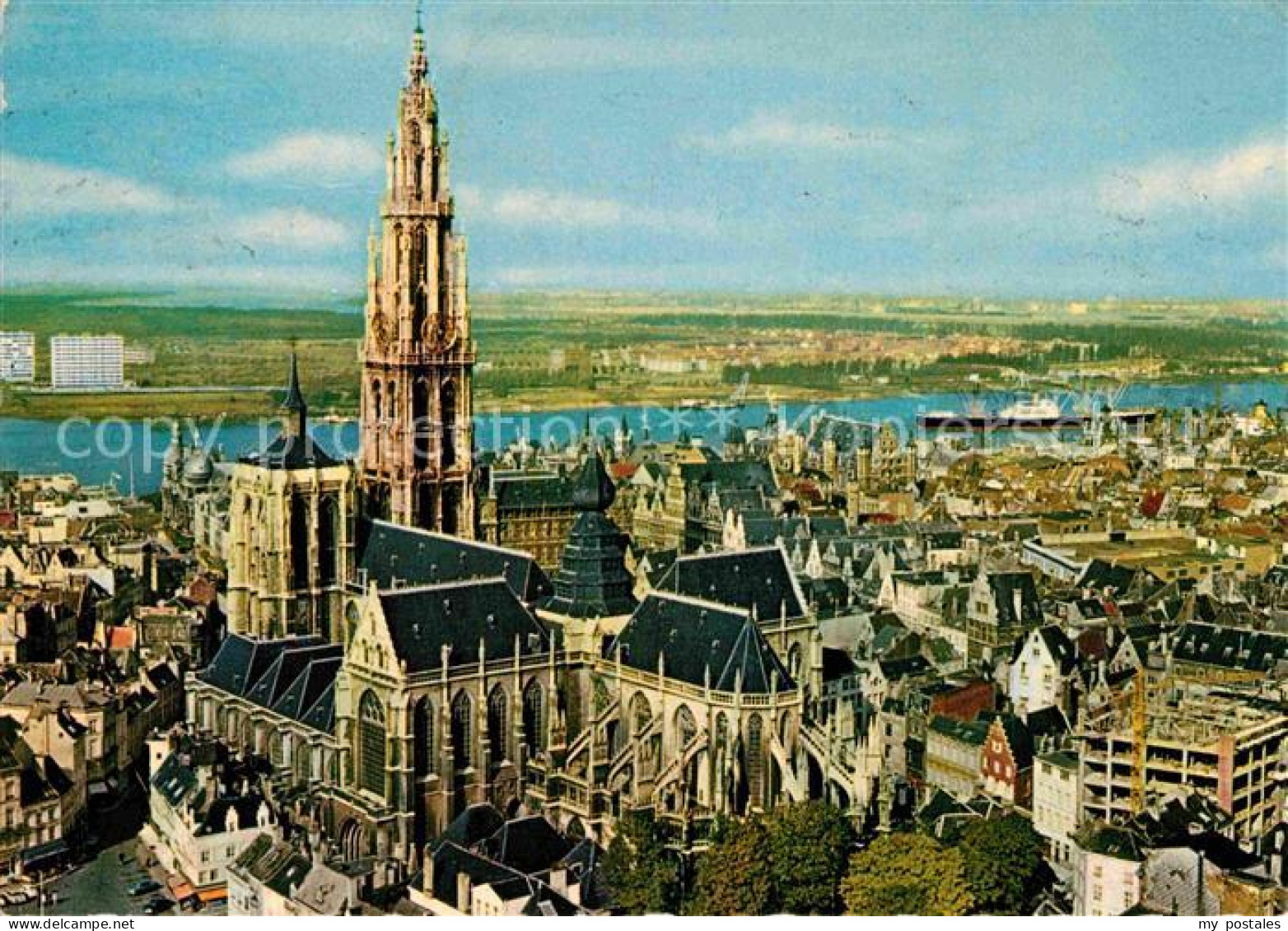 72742865 Antwerpen Anvers Hoofdkerk En Schelde  - Antwerpen