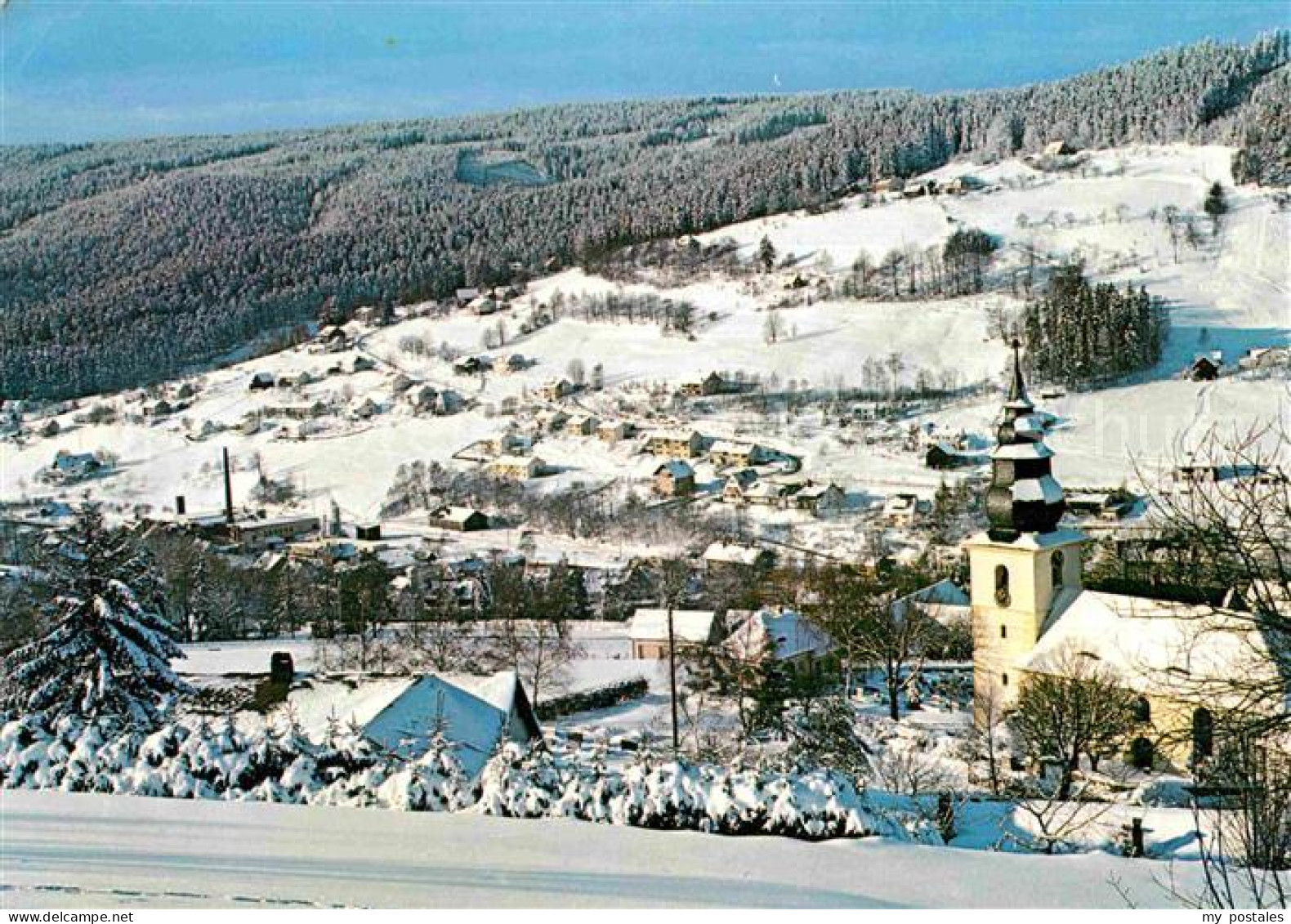 72742761 Warmensteinach Teilansicht Mit Kirche Warmensteinach Fichtelgebirge - Other & Unclassified