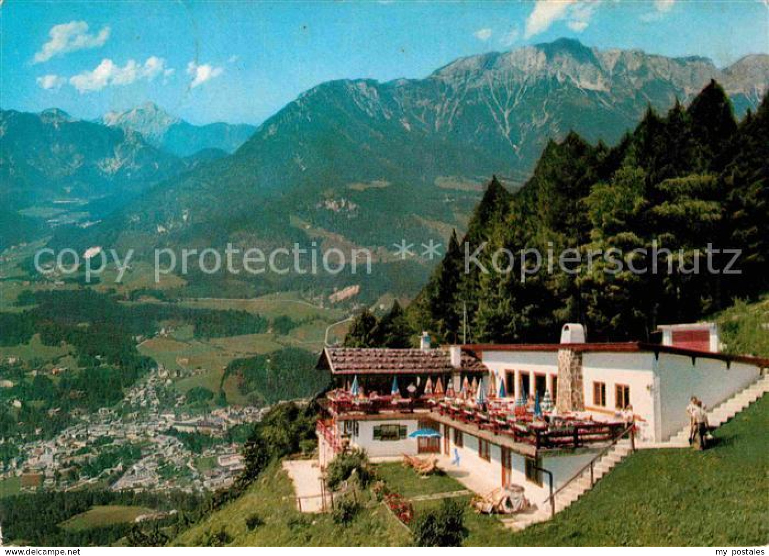 72742337 Obersalzberg Alpengasthaus Terrassencafe Grafelhoehe Alpenpanorama Berc - Berchtesgaden