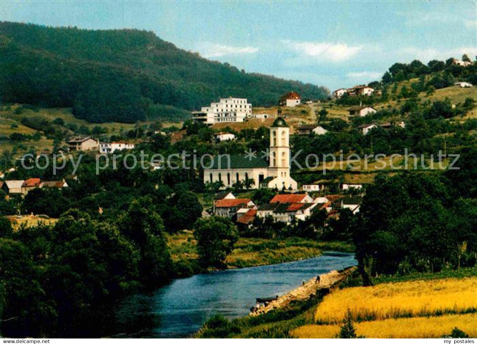 72742301 Bollendorf Uferpartie An Der Sauer Blick Zur Kirche Luftkurort Deutsch  - Autres & Non Classés