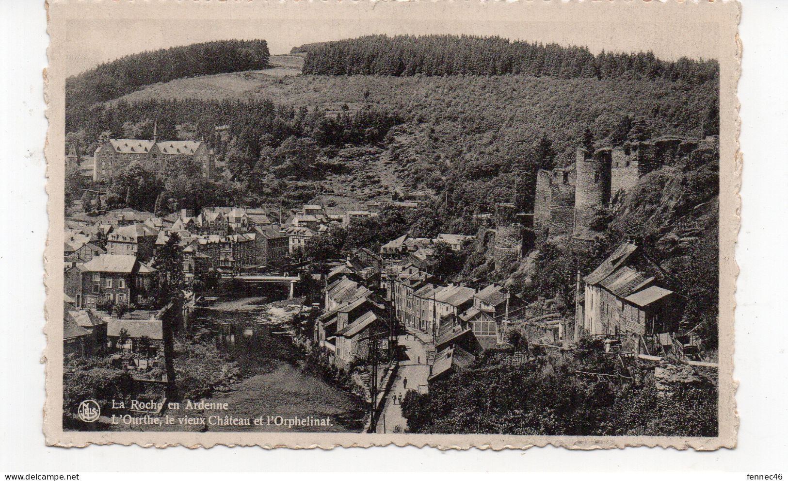 BELGIQUE - LA ROCHE En ARDENNE - L'Ourthe, Le Vieux Château Et L'Orphelinat  (L121) - La-Roche-en-Ardenne