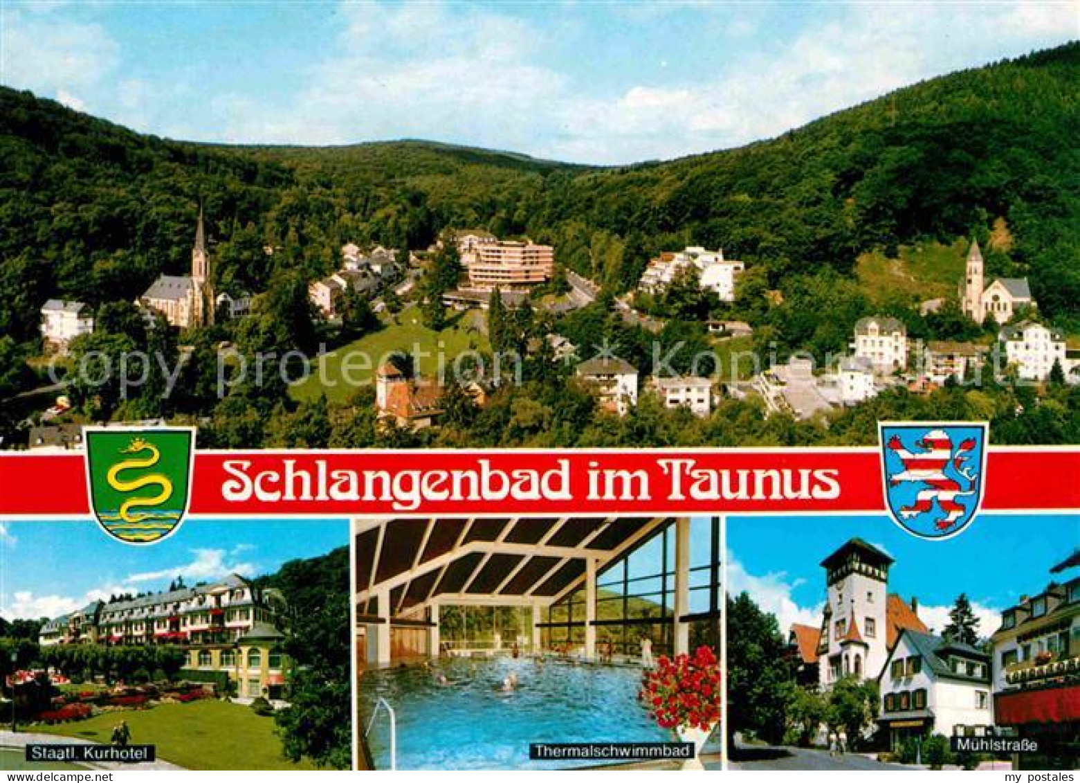 72742250 Schlangenbad Taunus Panorama Kurhotel Thermalschwimmbad Muehlstrasse Wa - Altri & Non Classificati