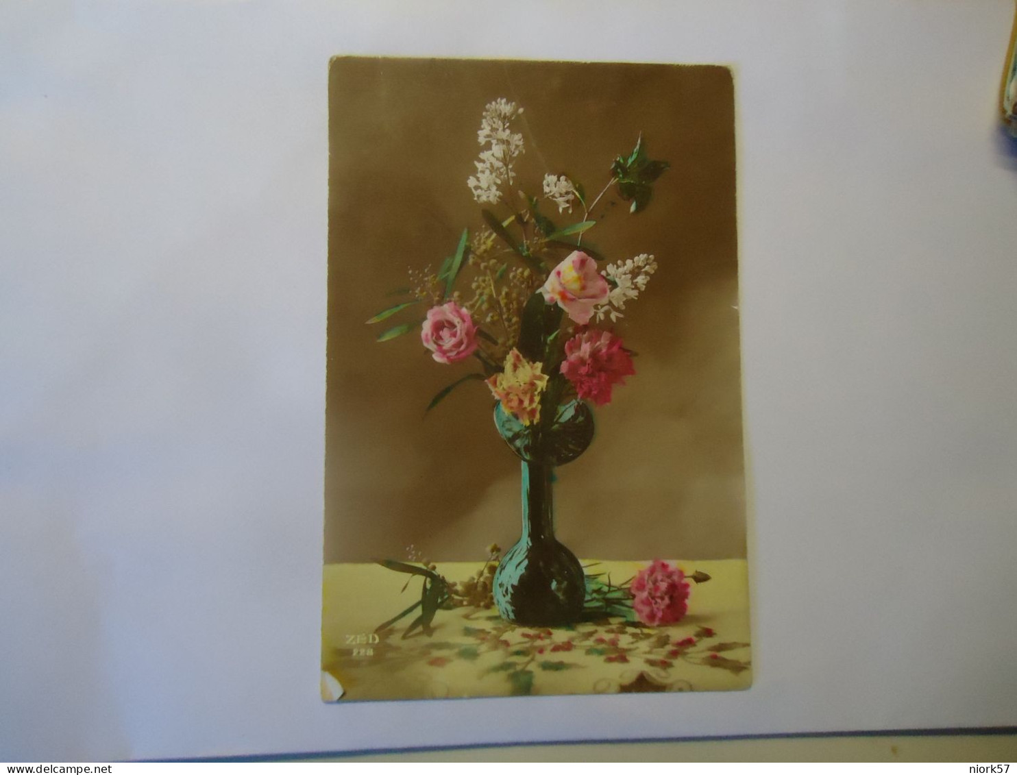 FRANCE   POSTCARDS  1920 GREETING  ROSES - Other & Unclassified