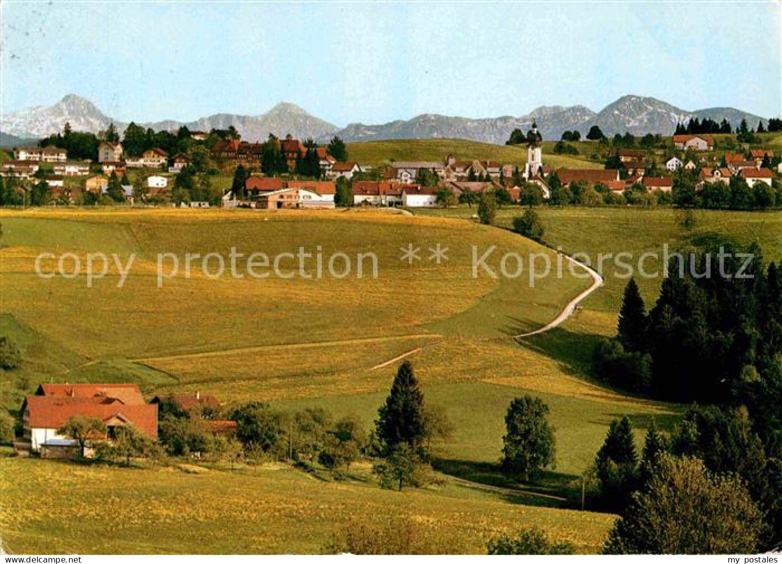 72742170 Scheidegg Allgaeu Panorama Kurort Allgaeuer Alpen Scheidegg - Sonstige & Ohne Zuordnung