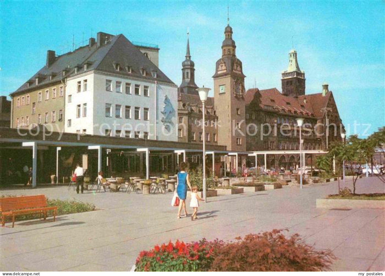 72742144 Karl-Marx-Stadt Rathaus Vom Rosenhof Gesehen  Chemnitz - Chemnitz
