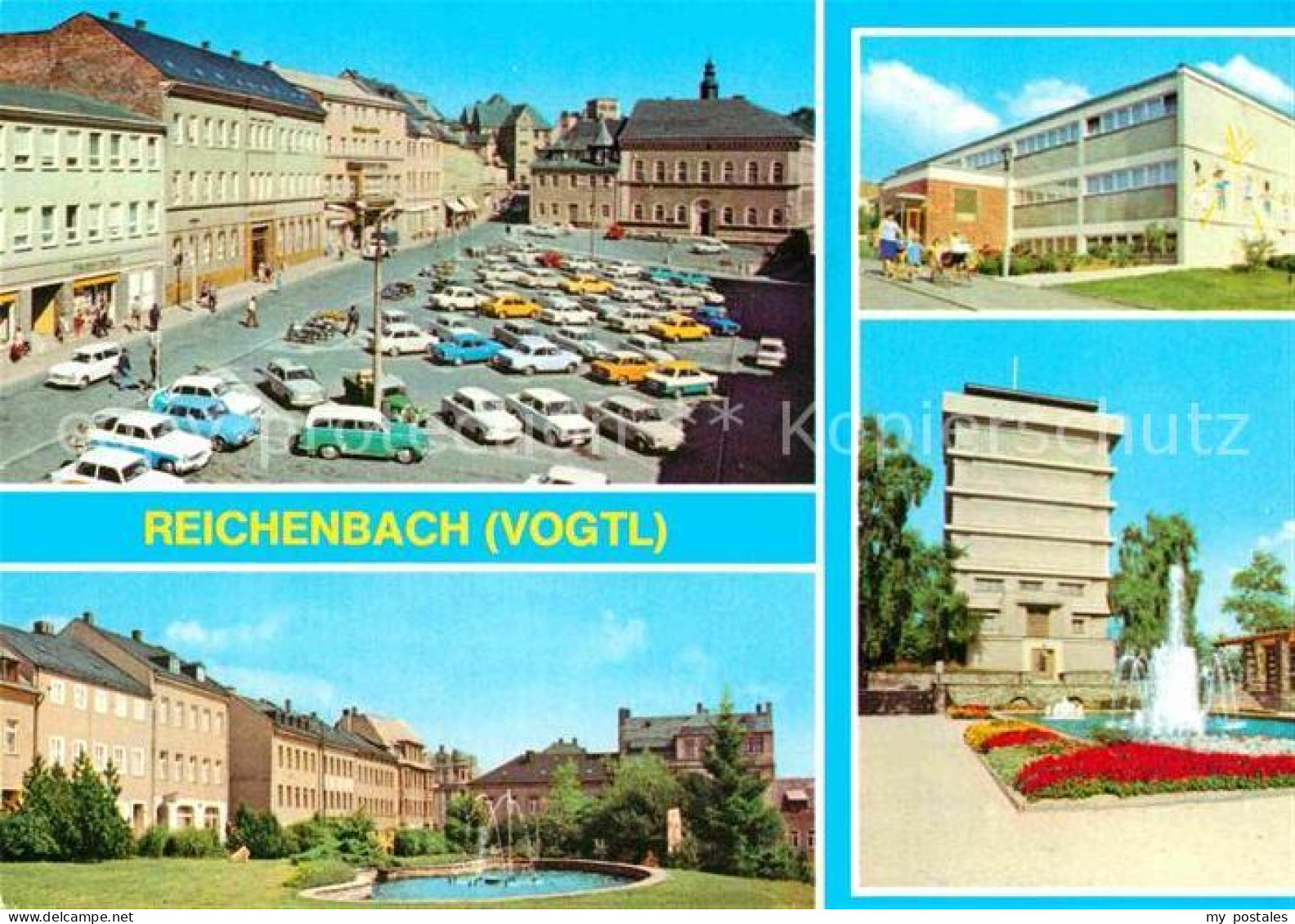 72742140 Reichenbach Vogtland Markt Wasserturm Kindergarten Reichenbach - Other & Unclassified
