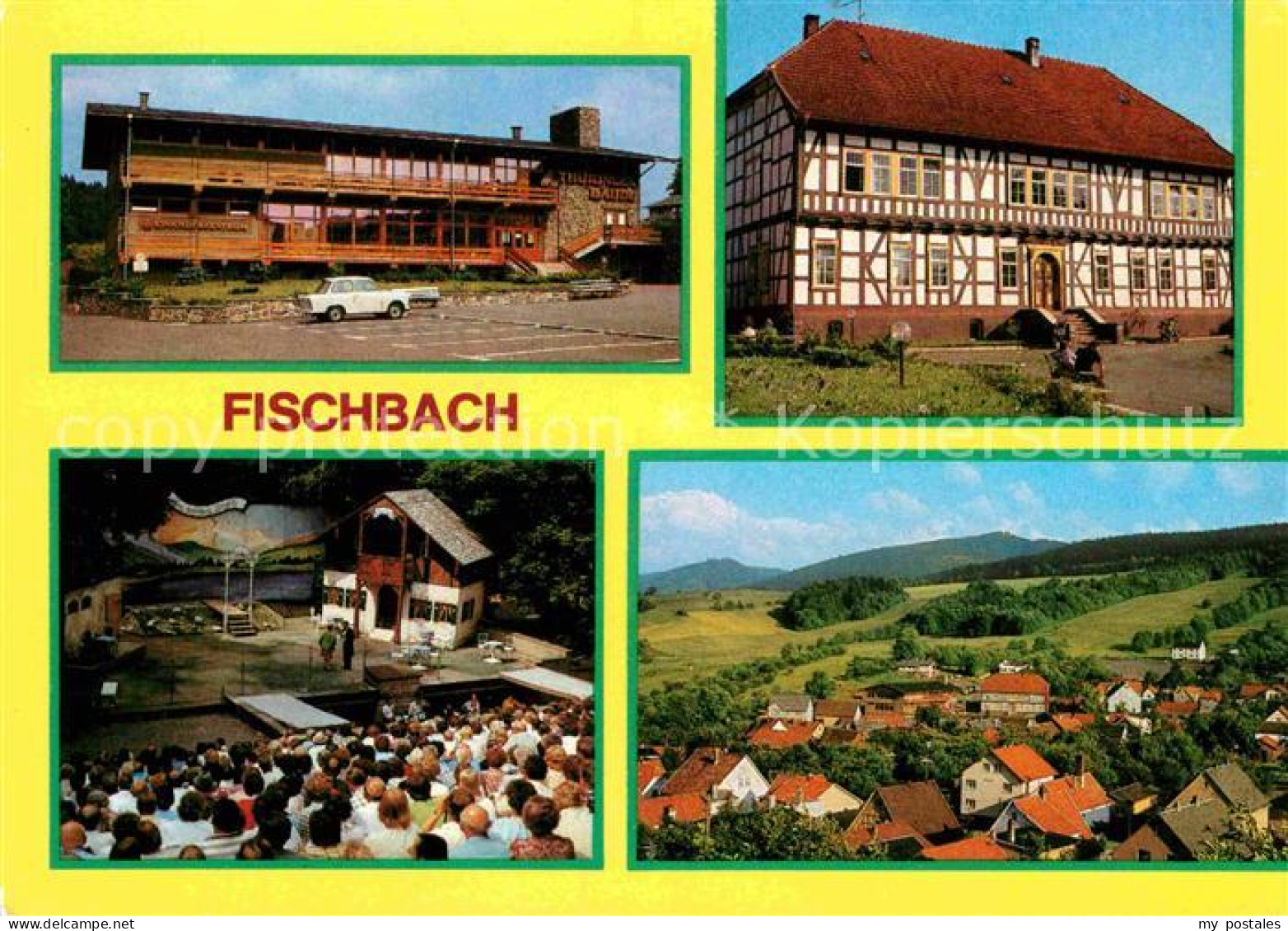 72742120 Fischbach Eisenach Thueringenbaude Fachwerkhaus Bergbuehne Blick Vom Sa - Eisenach