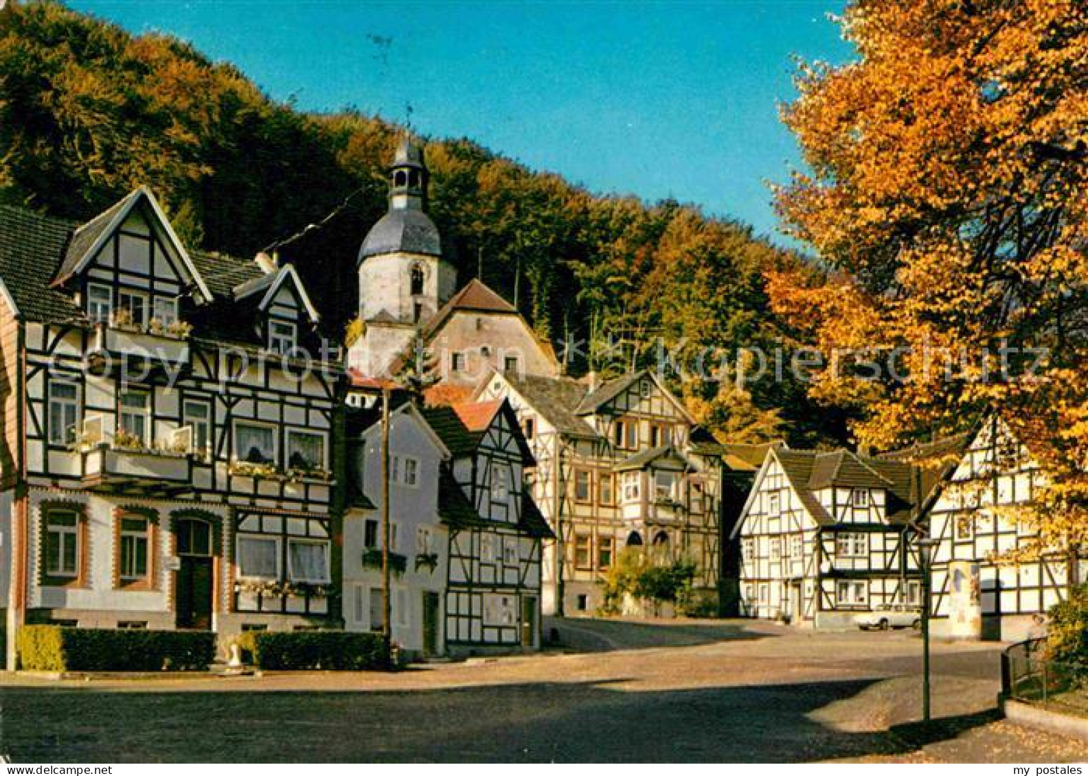 72741234 Bad Sooden-Allendorf Wendischer Markt Fachwerkhaeuser Herbststimmung Ba - Bad Sooden-Allendorf